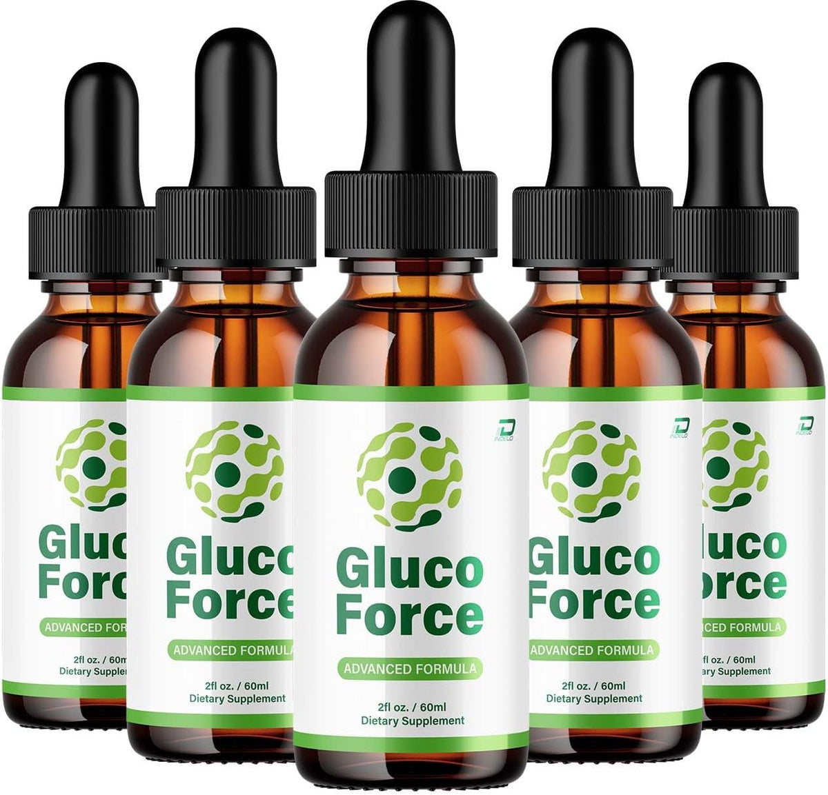 Gluco Force Healthy Formula – GlucoForce All Natural Healthy Levels Extra Strength Liquid (5 Pack) - görsel 1