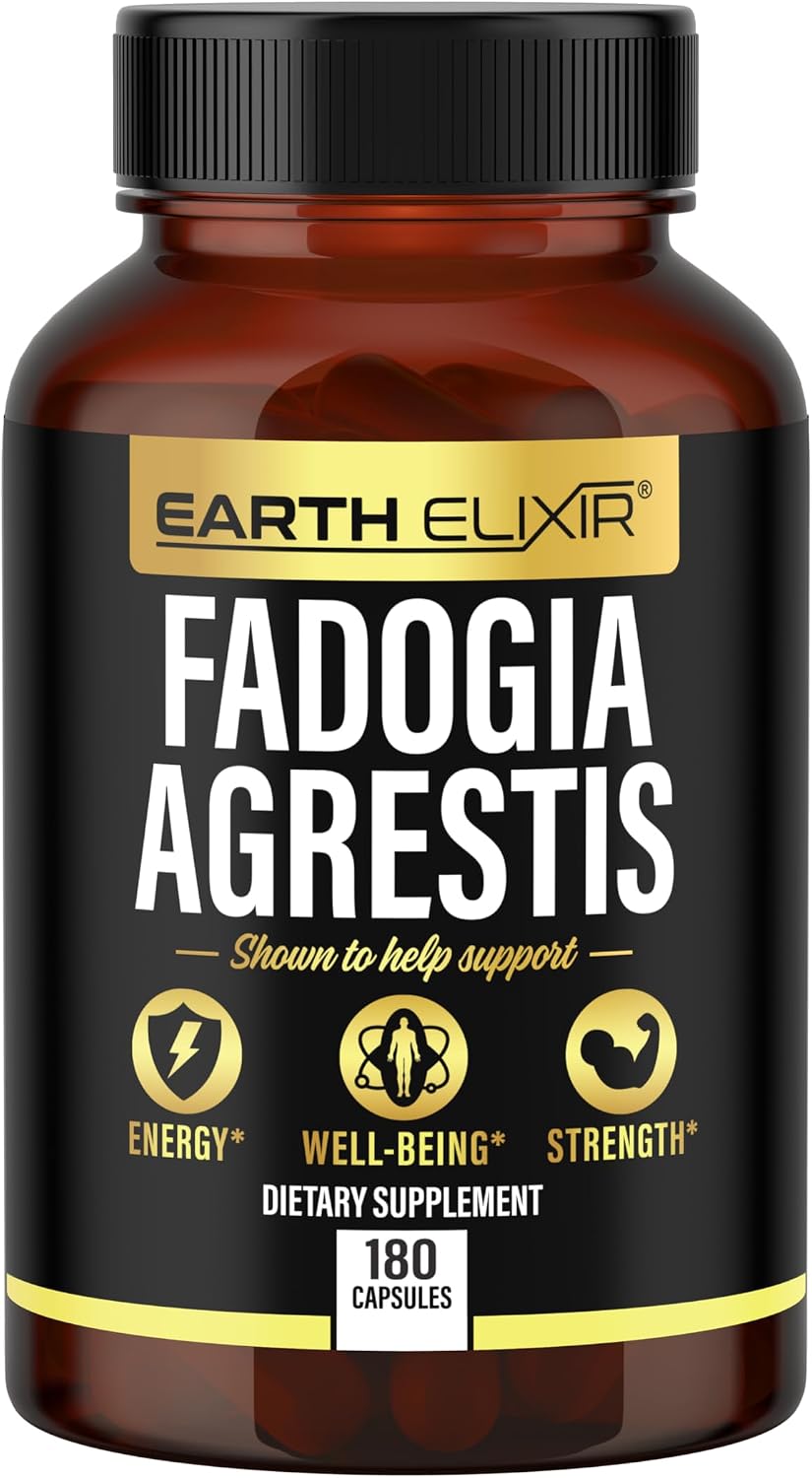 Earth Elixir Fadogia Agrestis Supplement - 900mg, 180 Capsules (3-Month Supply) - görsel 6