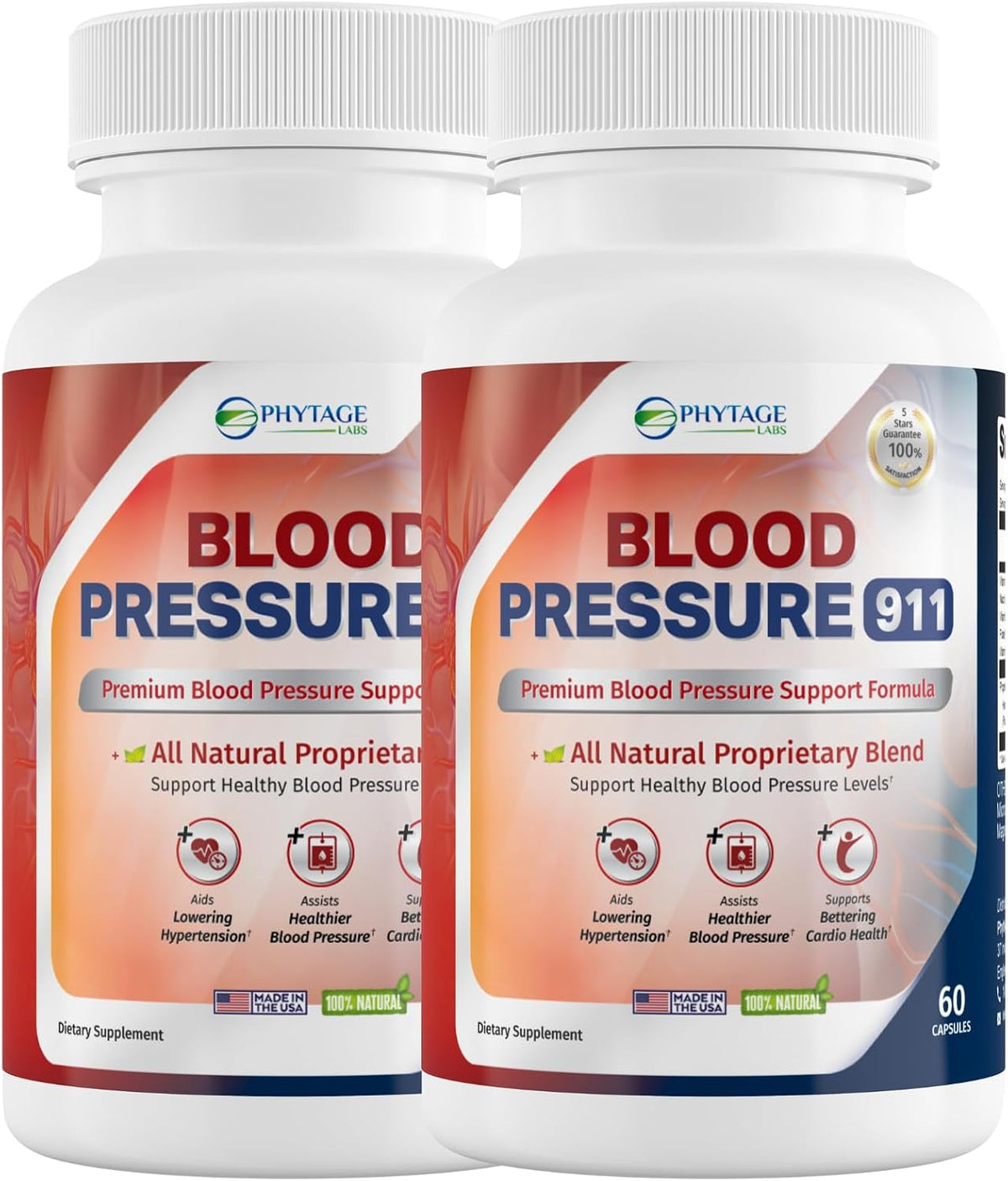 Phytage Labs Blood Pressure 911 - Blood Pressure Support Supplement (2 Pack) - görsel 1