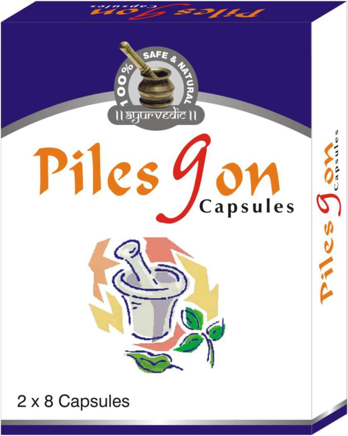 Naturogain Pilesgon Herbal Capsules, 64 Capsules - görsel 1