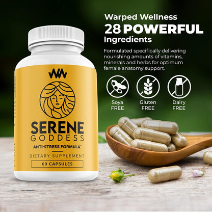 Warped Wellness Serene Goddess – Women's Mood and Relaxation Supplement