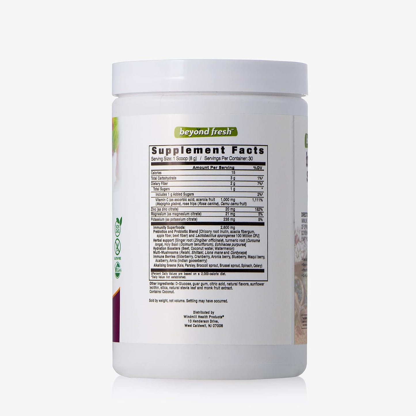 Beyond Fresh Immune Support, Superfoods Formula, Potent Antioxidants, Natural Mixed Berry Flavour, 240g - görsel 2