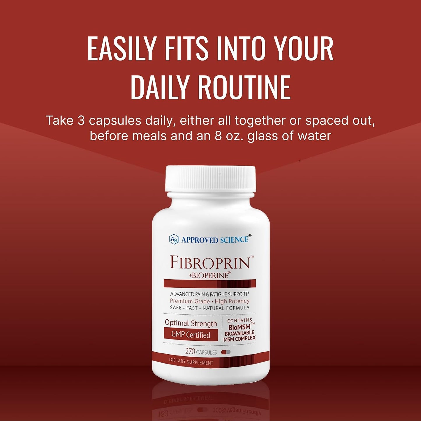Approved Science Fibroprin – Nerve & Muscle Support (270 Capsules, 3-Month Supply) - görsel 6