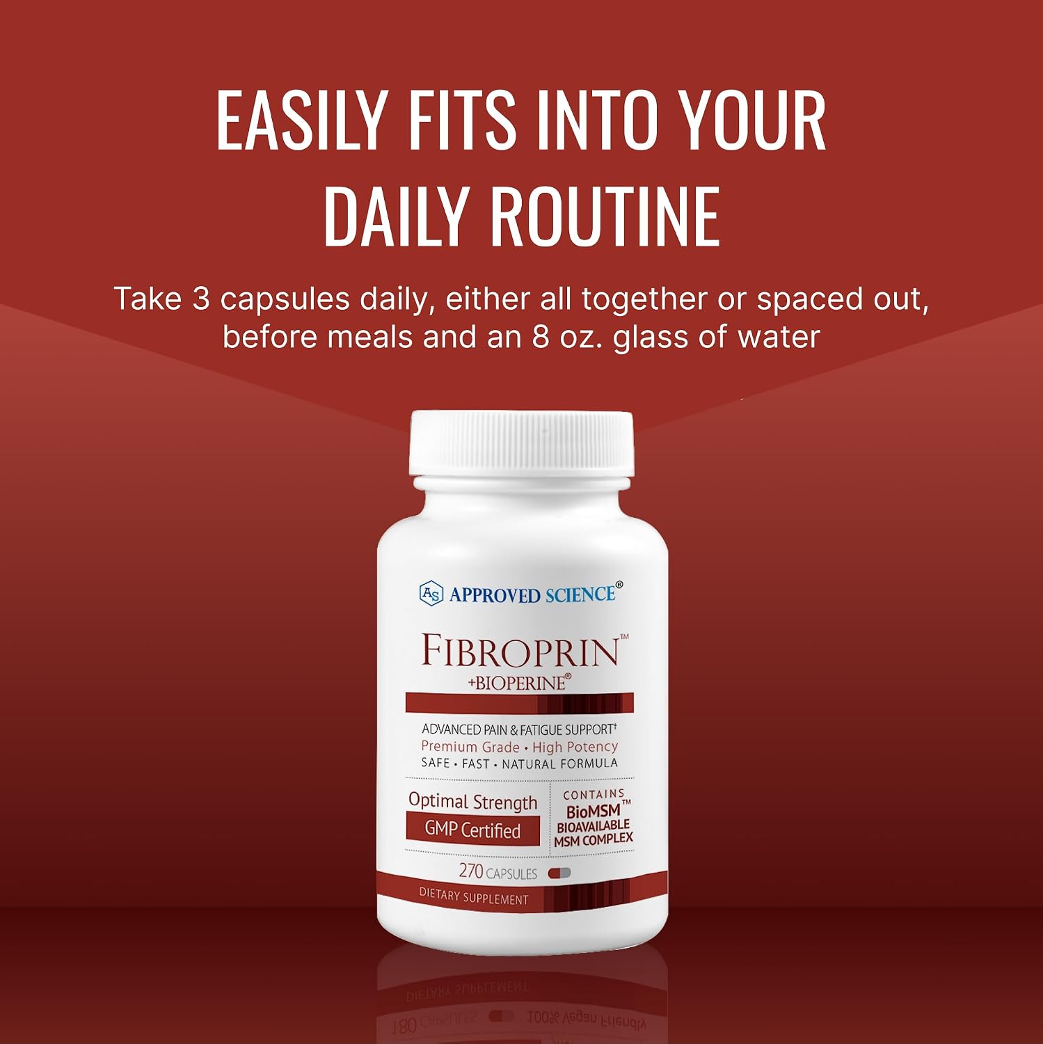 Approved Science Fibroprin – Nerve & Muscle Support (270 Capsules, 3-Month Supply) - görsel 6