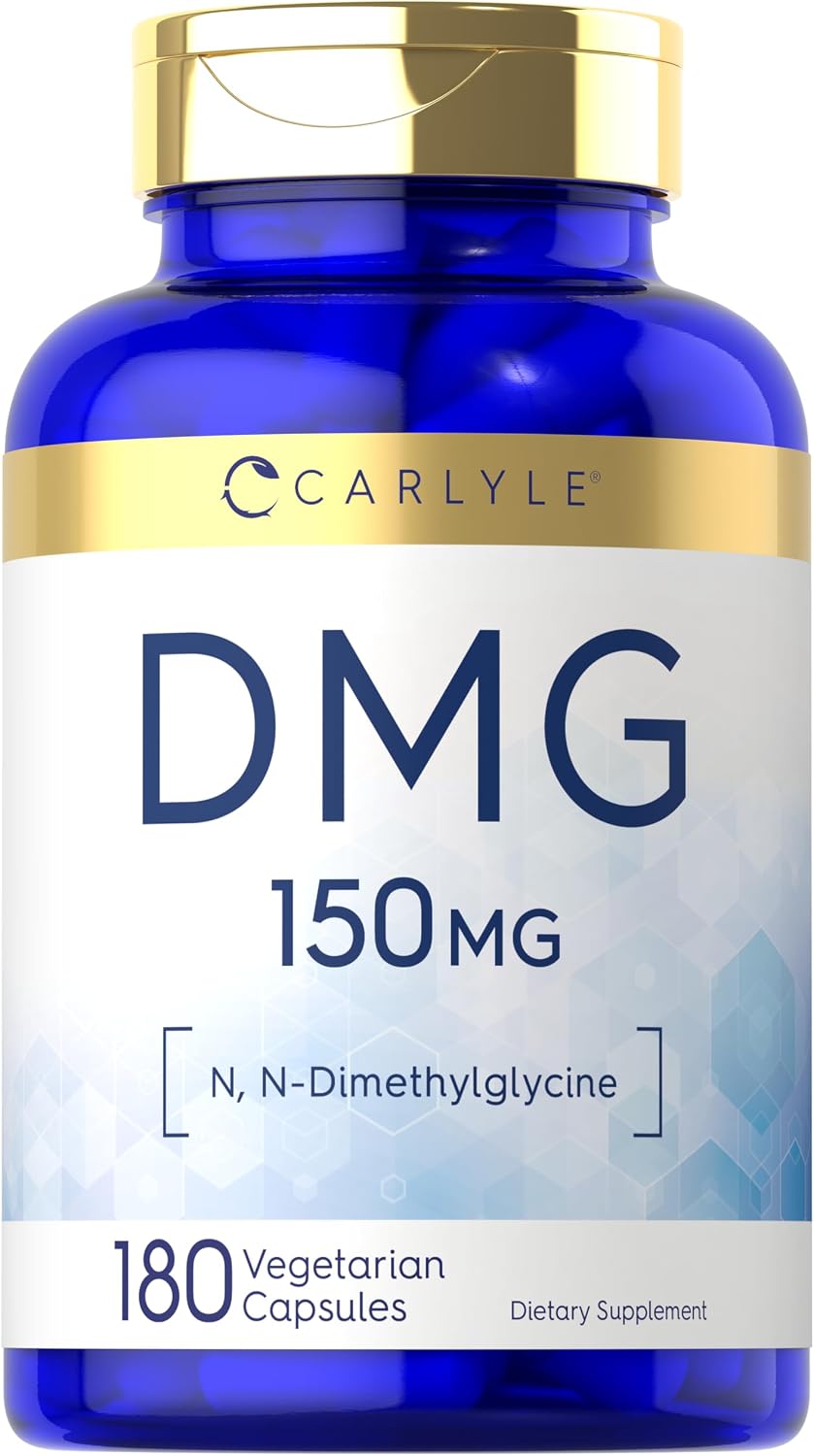 Carlyle DMG N-Dimethylglycine 150 mg | 180 Capsules | Non-GMO, Gluten-Free Food Supplement - görsel 1