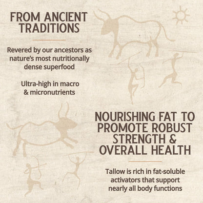 Grass-Fed Beef Tallow Capsules | 3000 mg | Grazin Health