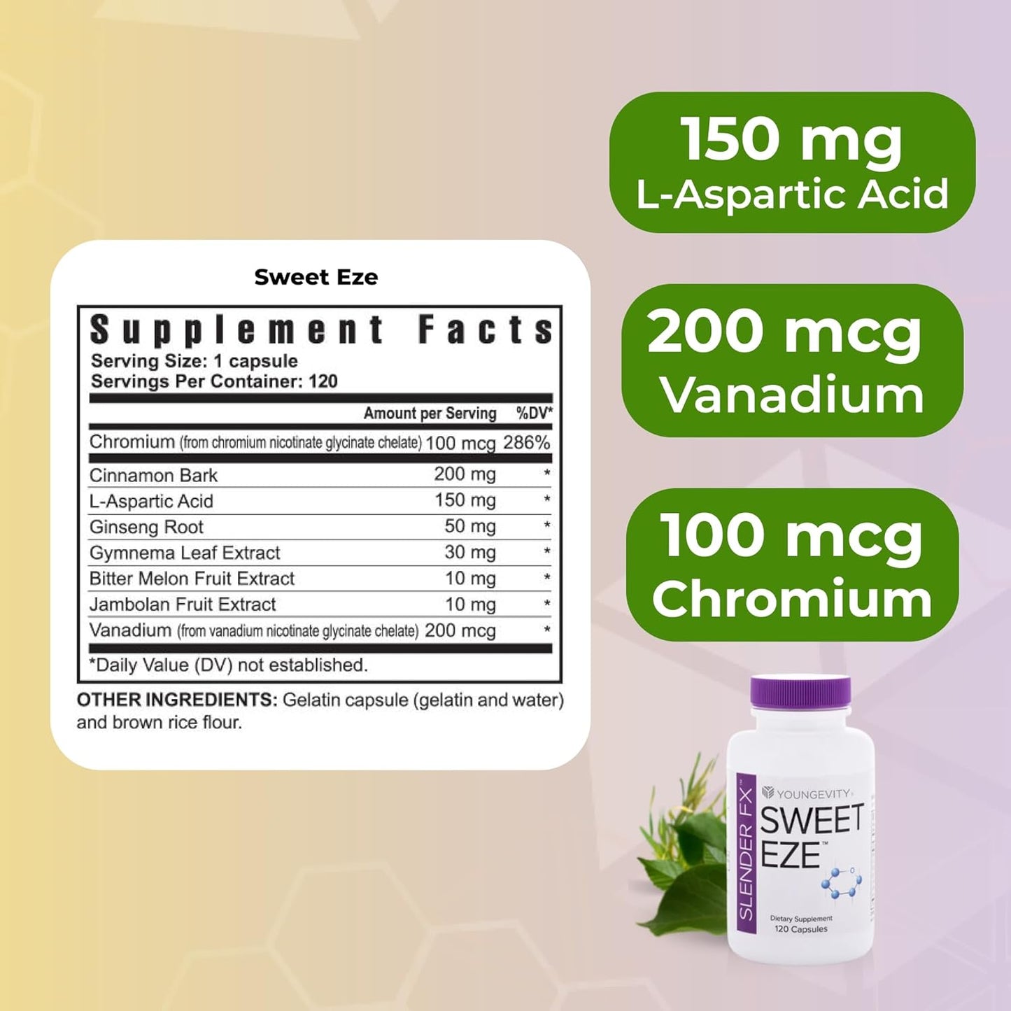 Youngevity Sweet eze 120 Capsules - görsel 3
