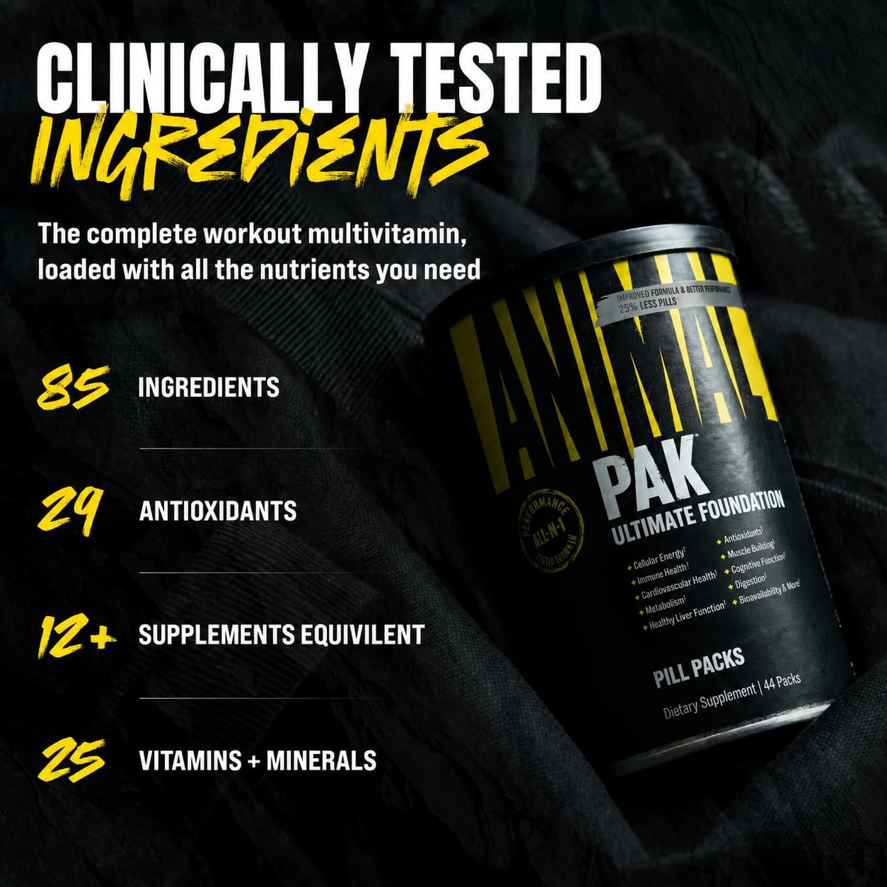 Animal Pak - All-in-One Multivitamin for Men & Women - görsel 5