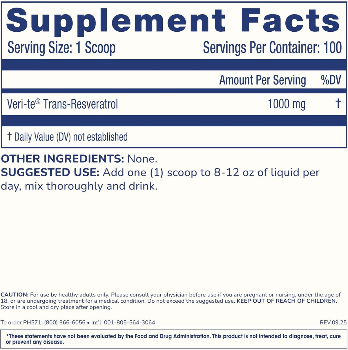 ProHealth Longevity Bulk Trans-Resveratrol Powder, 100g - görsel 6