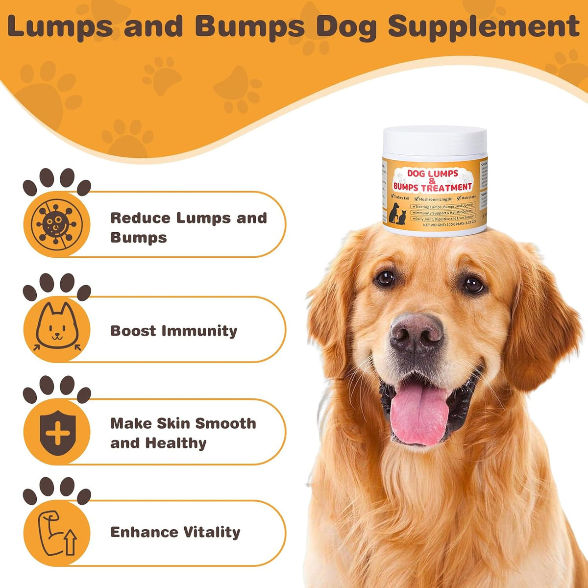 Mushroom Powder for Dogs – Supports Digestive & Immune Health, Mobility, and Skin Wellness (100 g) - görsel 2
