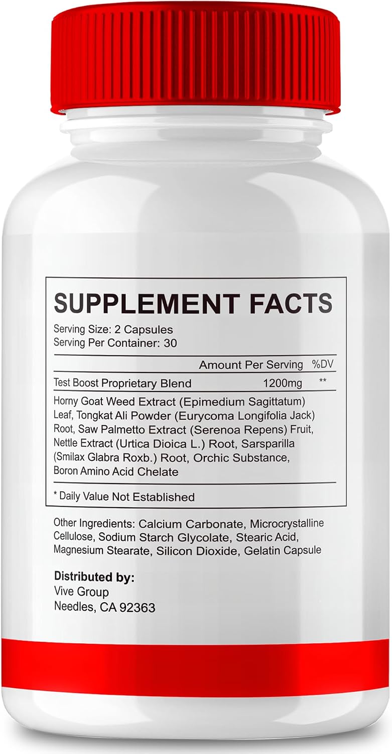 VIVE MD BioPeak Capsules - All-Natural Food Supplement for Maximum Strength and Vitality (2 Pack) - görsel 3