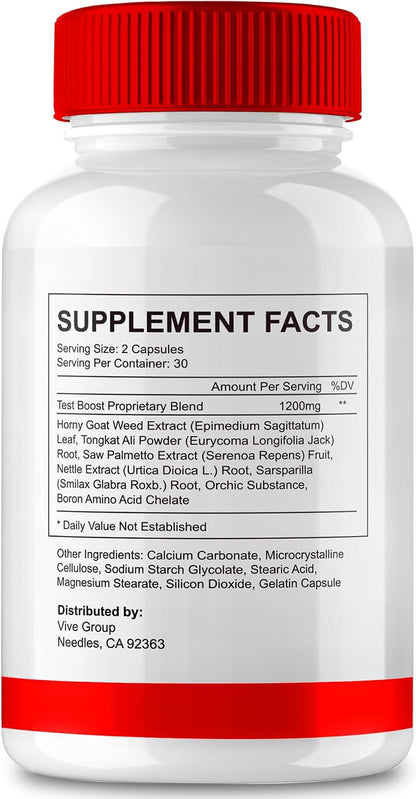 VIVE MD BioPeak Capsules - All-Natural Food Supplement for Maximum Strength and Vitality (2 Pack)