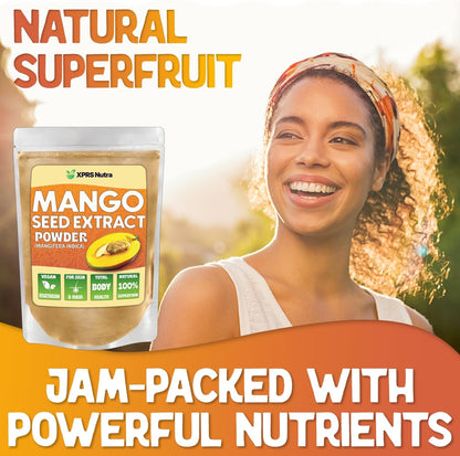 XPRS Nutra Mango Seed Extract Powder - Premium Mango Seeds (Mangifera Indica) - Non-GMO Wild Extract, Vegan Friendly (113 g)