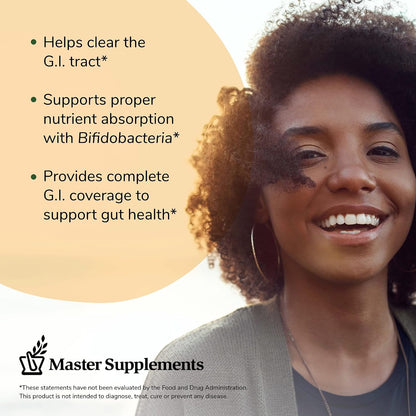 Master Supplements 30-Day Probiotic Gut Reset Kit – Theralac, TruBifido & TruFlora (90 Capsules)