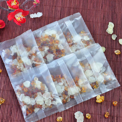 Peach Gum Combination: Peach Gum, Honey Horn Rice, Snow Swallow and Saponin Rice Blend – 20 Individual Sachets