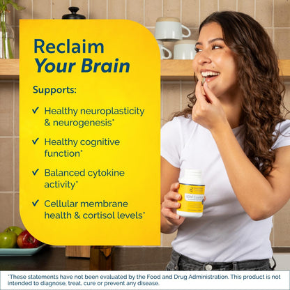 Researched Nutritionals BDNF Essentials – Brain Supplement with Bacopa Monnieri and Lion's Mane, 120 Capsules