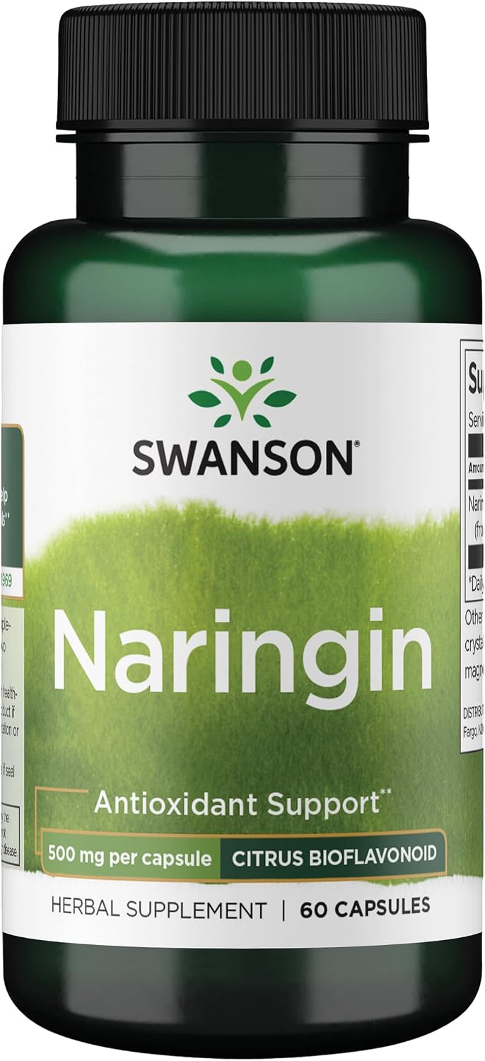 Swanson Naringin Citrus Bioflavonoid 500 mg, 60 Capsules - görsel 1