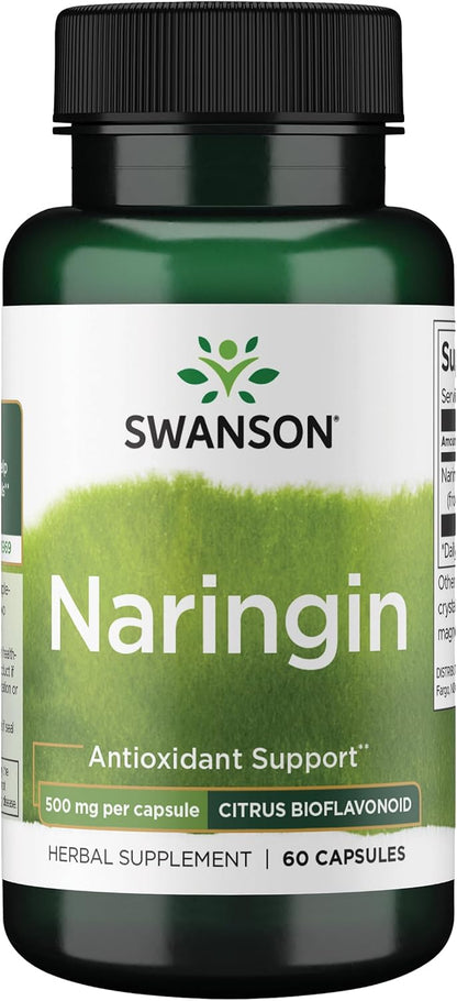 Swanson Naringin Citrus Bioflavonoid 500 mg, 60 Capsules