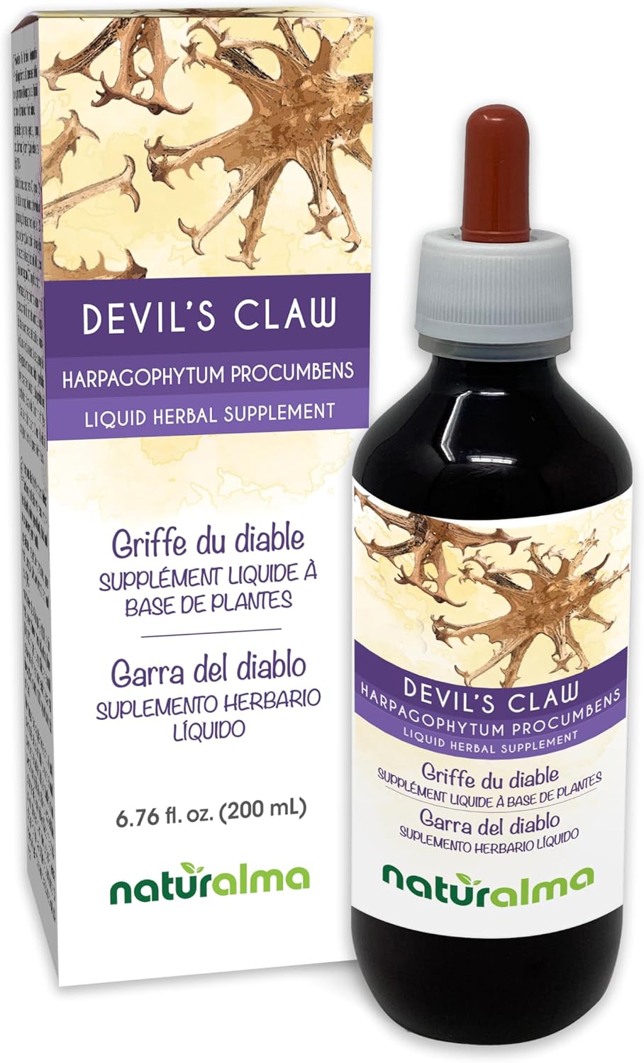 Naturalma Devil's Claw (Harpagophytum procumbens) Root Alcohol-Free Tincture - 120 ml - görsel 9