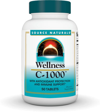 Source Naturals Wellness C-1000 – Immune Support with Antioxidant Protection – 200 Tablets