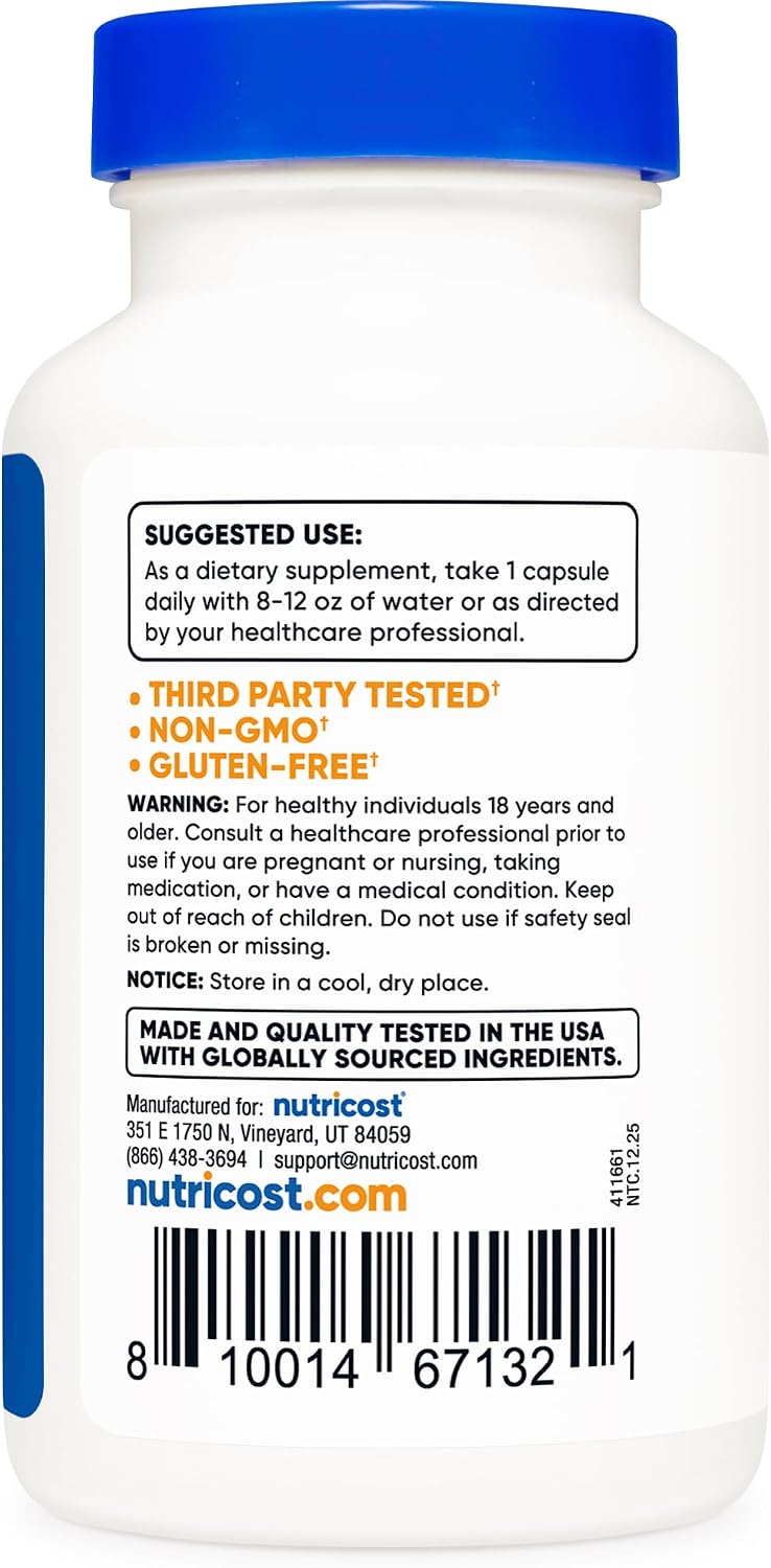 Nutricost L-Serine 500mg, 120 Capsules - görsel 5