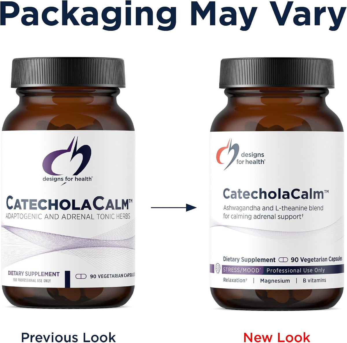 Designs for Health CatecholaCalm - Adaptogenic Herbs and Vitamins for Mood and Calm Support (90 Capsules) - görsel 4