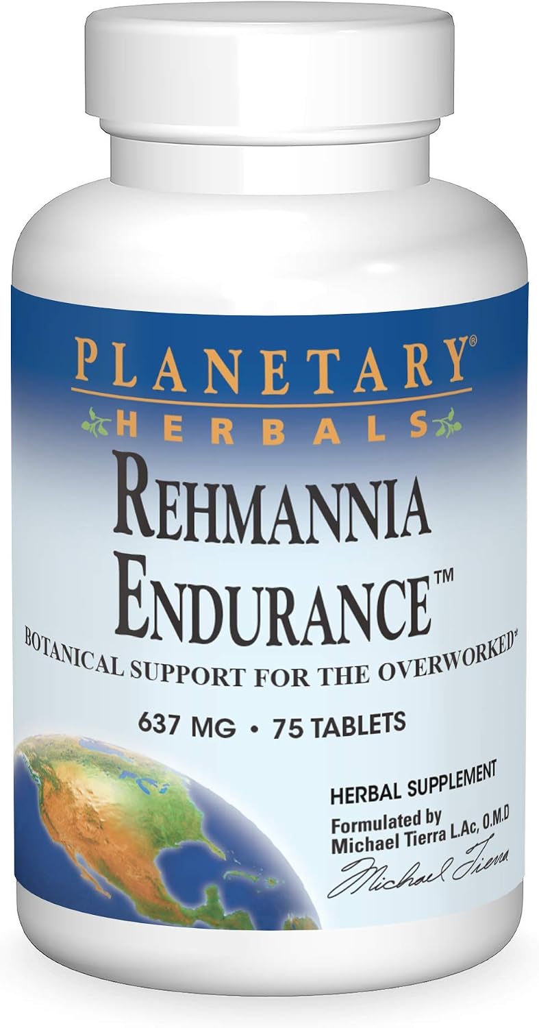 Planetary Herbals Rehmannia Endurance Tablets, 75 Tablets - görsel 1