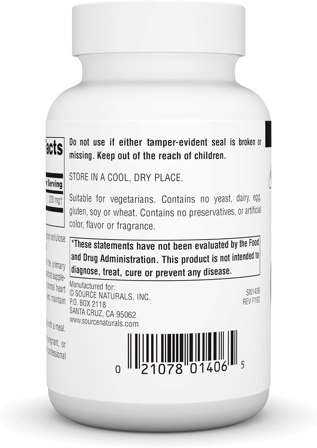 Source Naturals Coenzyme Q10 200 mg – 60 Vegetarian Capsules - görsel 3