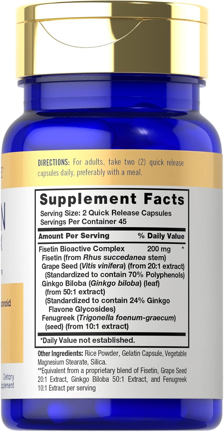 Carlyle Fisetin Complex Supplement - 90 Capsules - görsel 2