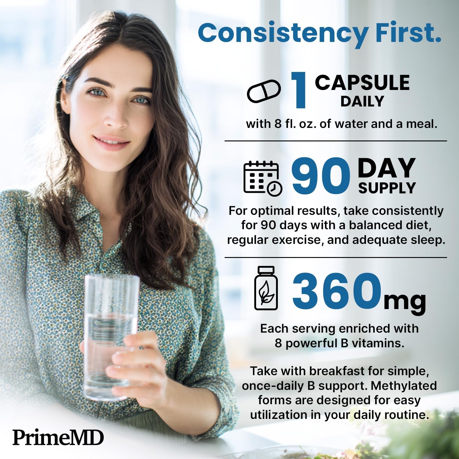 PrimeMD Methylated B Complex with B12 Methylcobalamin and Methyl Folate 1000 mcg - görsel 5