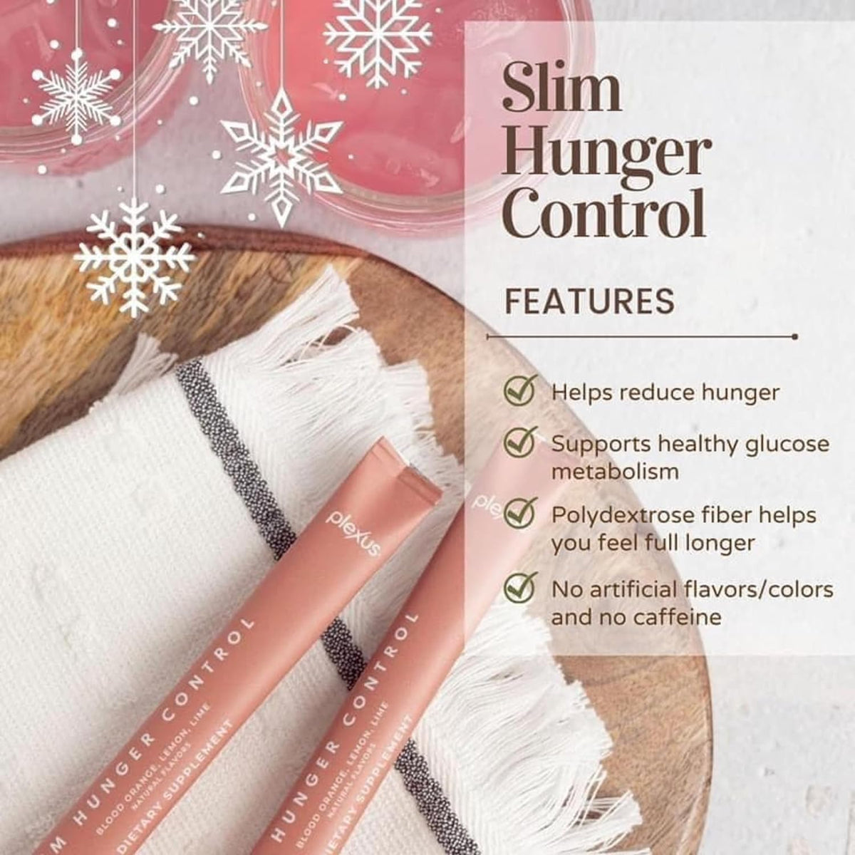 Plexus Slim Hunger Control - 30 Sachets | Dietary Supplement for Glucose Metabolism & Appetite Support | Vegan, Gluten-free - görsel 5