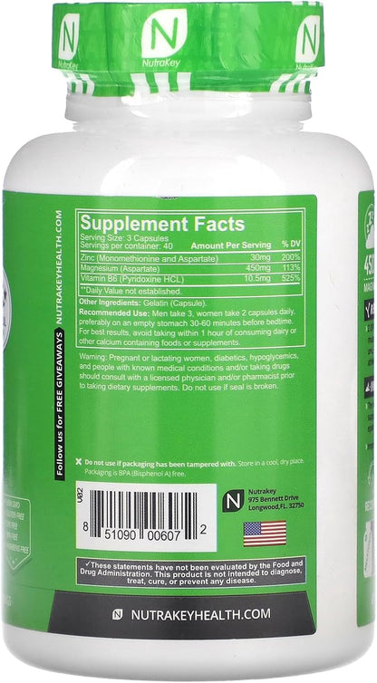 NutraKey Z Optima Capsules, 120 Capsules