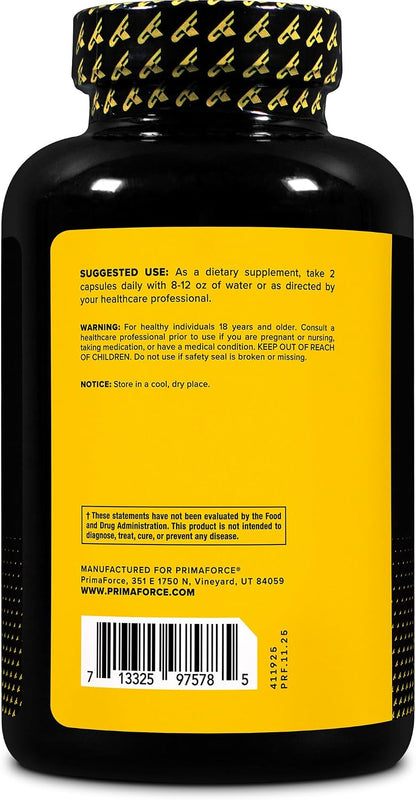 Primaforce HMB (Beta-Hydroxy Beta-Methylbutyrate) 1000mg, 180 Capsules