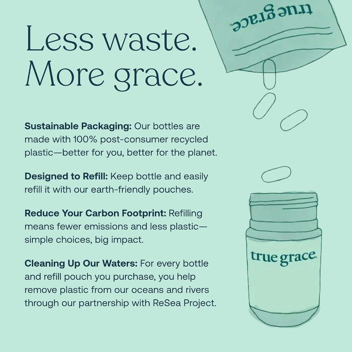True Grace One Daily Men's Multivitamin 40+ (30 Vegan Tablets) and One Daily Women’s Multivitamin 40+ (30 Vegan Tablets) – Non-GMO – 30-Day Supply of Each - görsel 7
