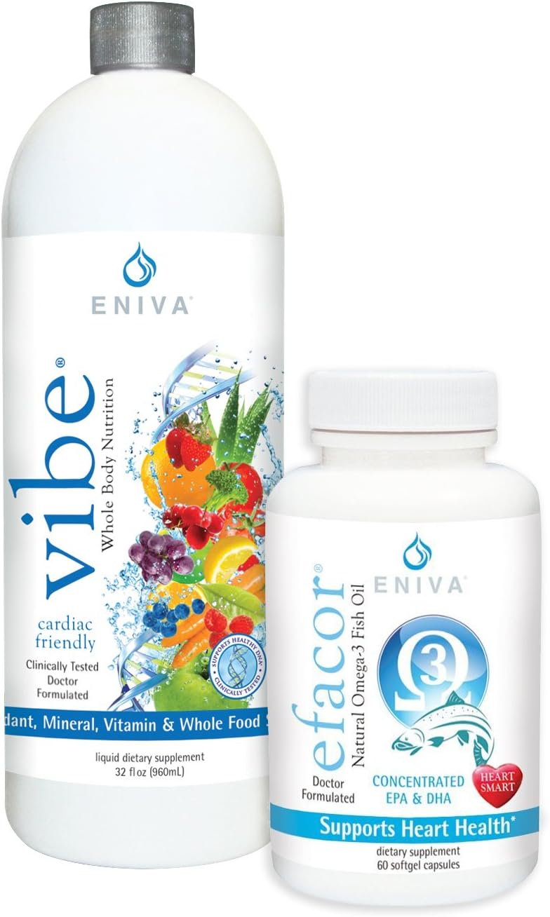 Eniva Vibe Fruit & Veggie Full Spectrum Liquid Multivitamin & Omega-3s Combo Pack - görsel 1