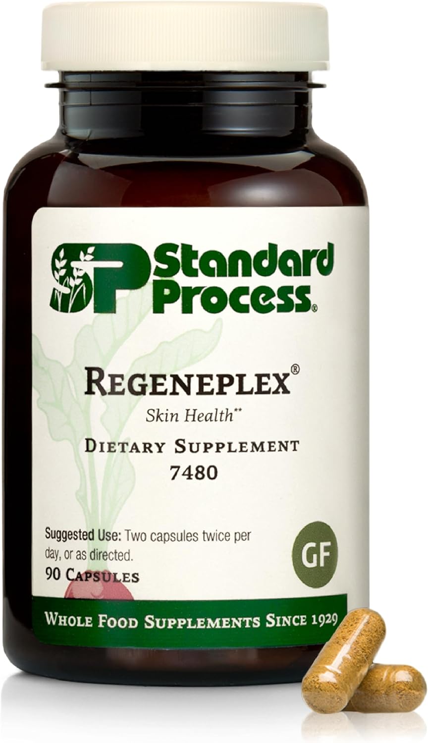 Standard Process Regeneplex: Skin Health Supplement with Vitamin C & Zinc, 90 Capsules - görsel 1