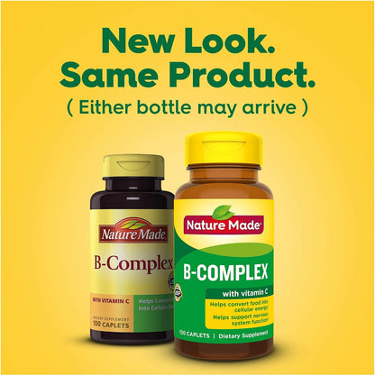 Nature Made B-Complex with Vitamin C Tablets, 300 Tablets (Pack of 3)