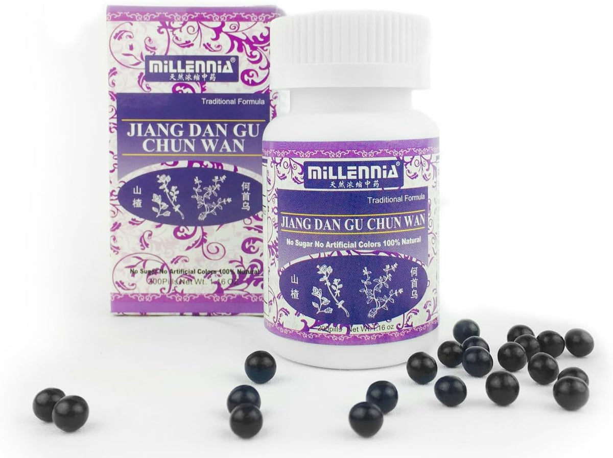 Millennia Herbal Supplement Pills for Normal Cholesterol – Jiang Dan Gu Chun Wan - görsel 1