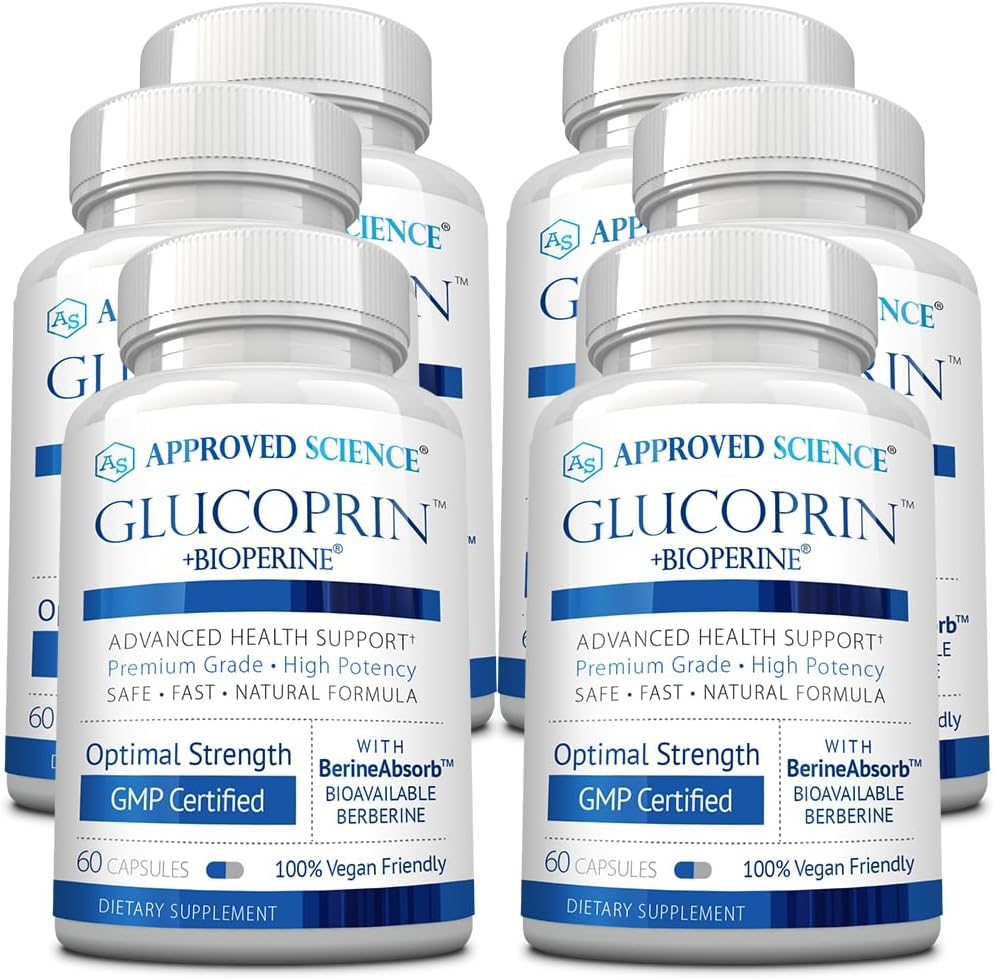 Approved Science Glucoprin - Berberine, Mulberry, Cinnamon & BioPerine - 60 Vegan Food Supplement Capsules - görsel 7