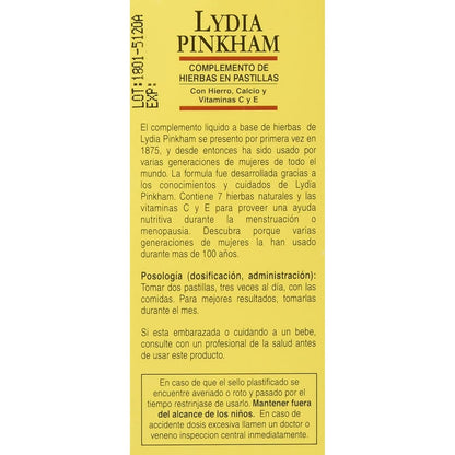 Lydia Pinkham Tablets, 72 Tablets