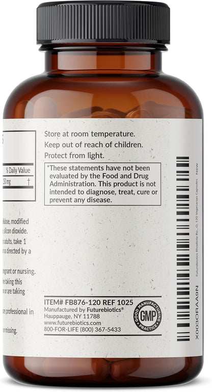Futurebiotics Rhodiola Rosea Powder Adaptogenic Herb Vegetarian Capsules, 120 Capsules