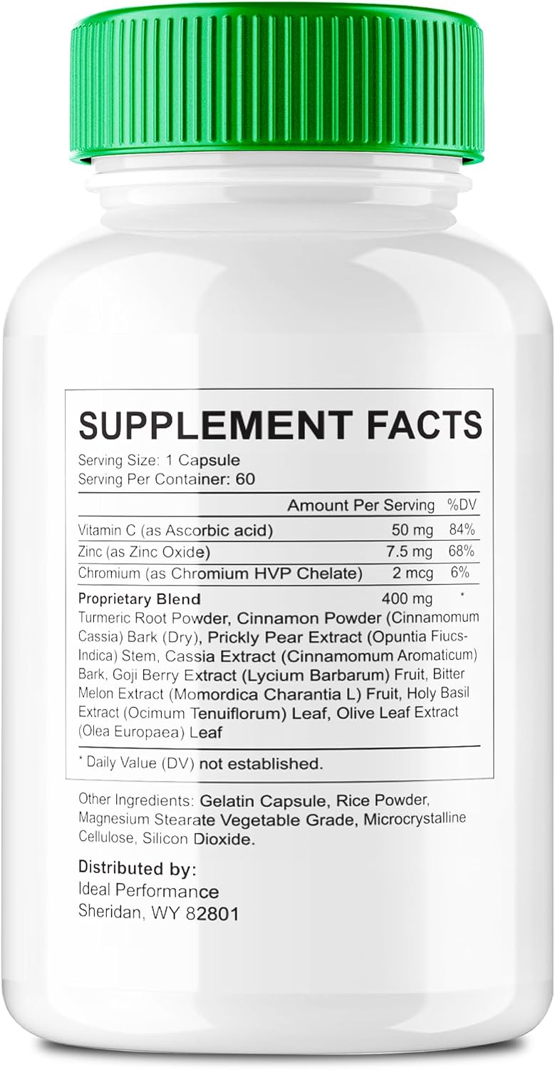 IDEAL PERFORMANCE Kick Start Capsules - Balanced Blood Sugar Supplement & Glyco Optimiser (2 Pack) - görsel 2