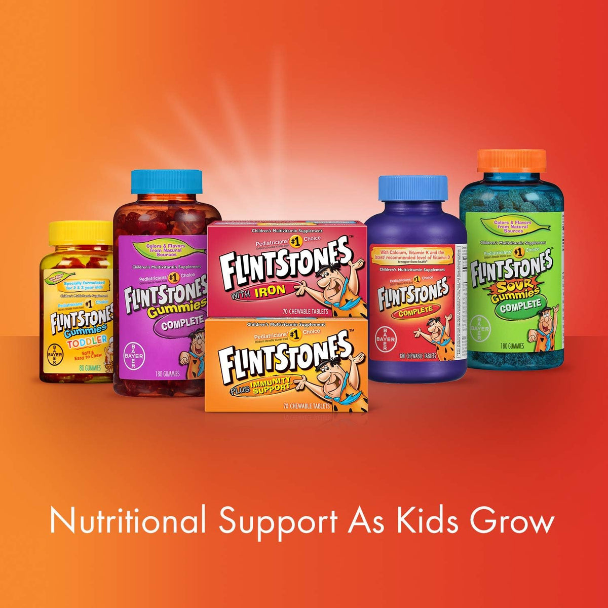 Flintstones Children's Complete Chewable Multivitamin - 60 Tablets - görsel 6