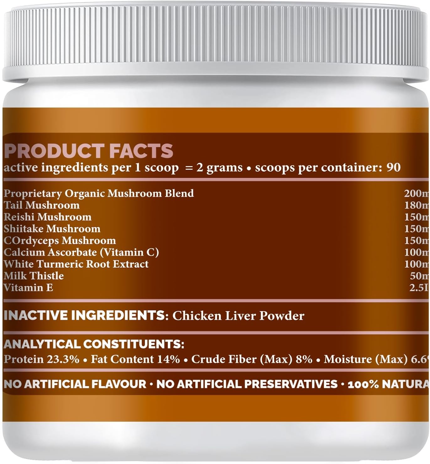 Live Well Dog Mushroom Blend Powder Food Topper 6.35oz (300g) - görsel 4