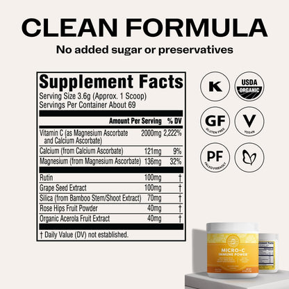 Vimergy Micro-C Immune Power™ - Vitamin C Powder - 250 g (69 Servings)