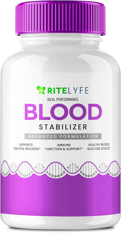 Ritelyfe Blood Stabiliser Capsules - Maximum Strength, All-Natural Supplement (60 Capsules)