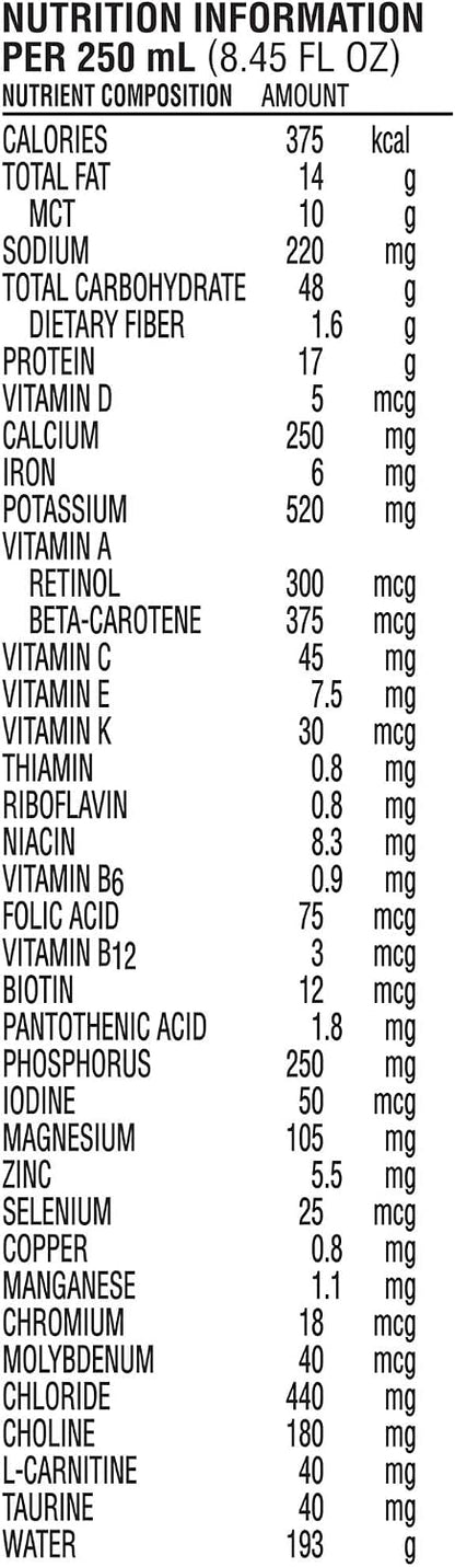 Nestlé Peptamen Oral Nutritional Supplement, Vanilla, 250 ml, 24 Pack
