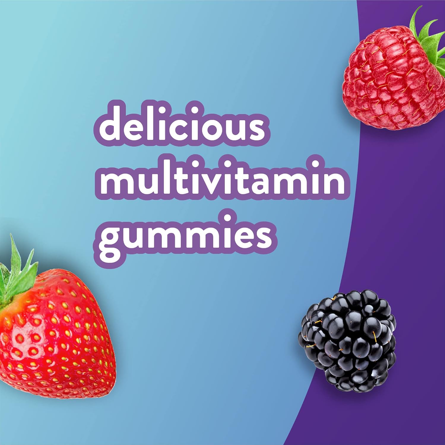 Vitafusion Gummy Vitamins for Men, Berry Flavoured Daily Multivitamins, 150 Count - görsel 3