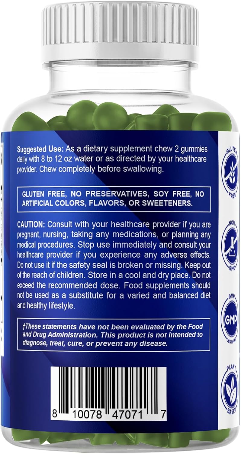 Vitamatic Ashwagandha 30:1 Extract Gummies - 50mg per Serving, 3% Withanolides, 60 Count - görsel 8
