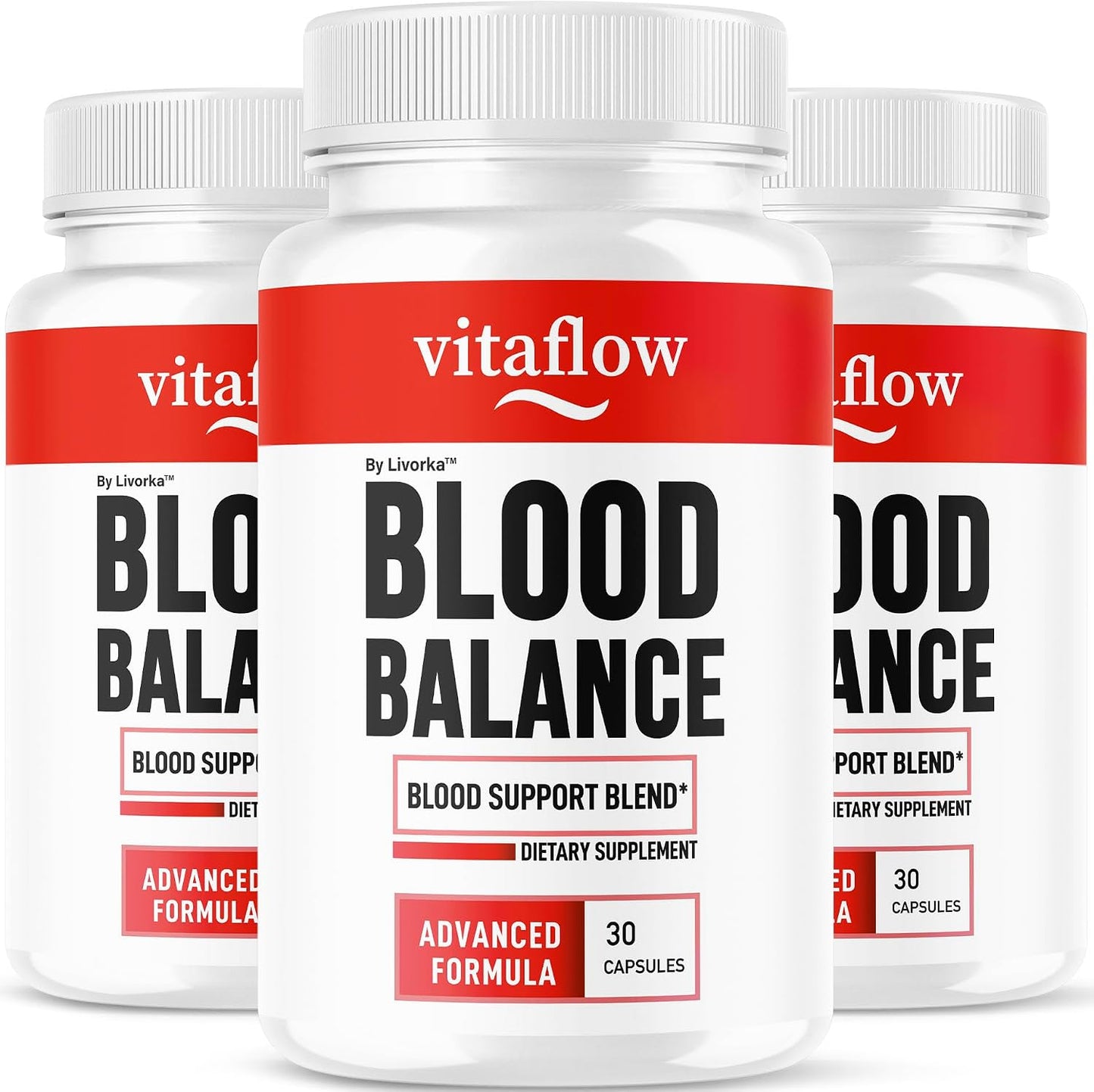 (3 Pack) VitaFlow Capsules - Official Balance Supplement Support, All-Natural Advanced Formula, 90 Capsules - görsel 1